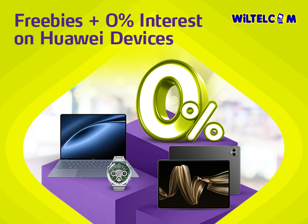 Enjoy 0% interest on installments of up to 24 months, plus exciting freebies with select Huawei gadgets at Witelcom when you use your EastWest credit card! 