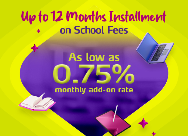 Get as low as 0.75% interest on installments for up to 12 months on school fees at Ateneo de Davao University.