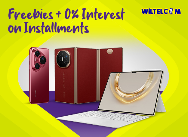 Enjoy 0% interest on installments for up to 24 months, plus exciting freebies with select Huawei gadgets at Wiltelcom when you use your EastWest credit card! 