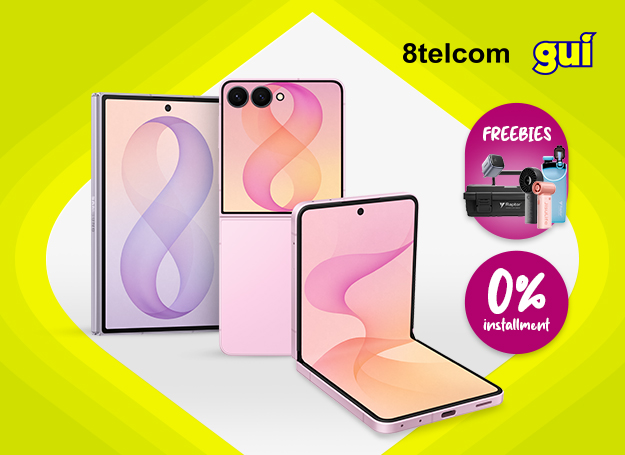 Pre-order the new Samsung Galaxy Z Flip8 or Z Fold8 at participating 8telcom and GUI stores using your EastWest Credit Card and enjoy exclusive freebies with every 12- or 24-month 0% installment purchase.