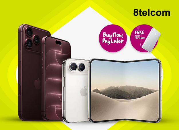 Get the new iPhone 18 Series or iPhone Duo at 8telcom and GUI with your EastWest credit card. Enjoy cash price at 0% installment for 12- and 24-month terms with Buy Now, Pay Later. Plus, get a free Anker Power Bank worth Php 1,295 and a Customer Appreciation Kit with every purchase.