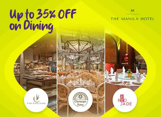EastWest Up to 35% OFF on Dining at The Manila Hotel official promo image
