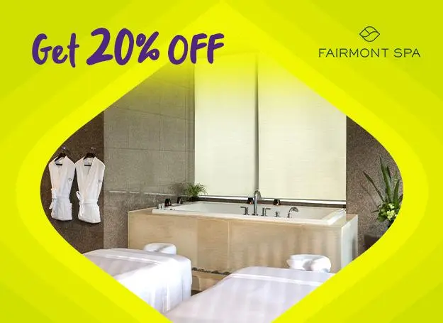 EastWest Get 20% OFF at Fairmont Spa official promo image