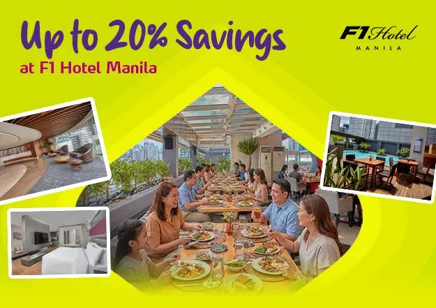 EastWest Up to 20% Savings at F1 Hotel Manila official promo image
